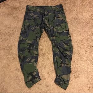 G Star Raw Powel 3D Tapered Cuffed Pants Mens Size 38/32 Zip Pockets Jean Camo